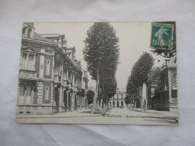 Cpa Orne 61 Alencon Boulevard Lenoir Dufresne