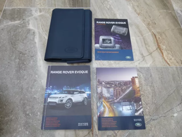Range Rover Evoque L538 Owners manual handbook pack & wallet 2012 print