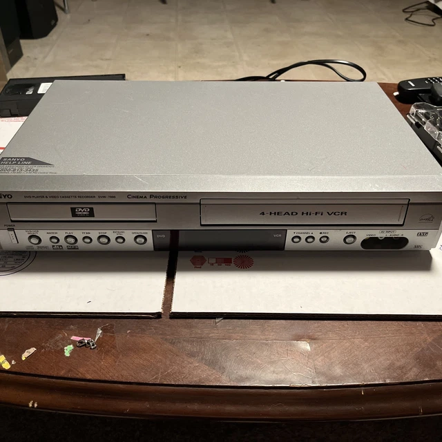 SANYO DVW7000 DVD VCR Combo Player 4HEAD HIFI VHS Recorder No Remote