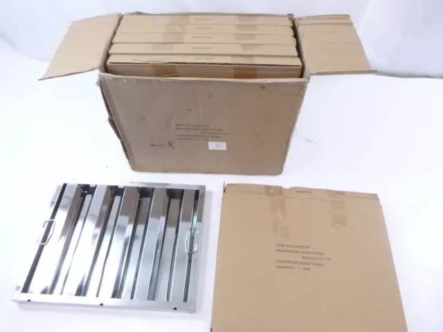 6 Pk Steelton Regency 522HF2016 Stainless 16"(H) x 20"(W) x 2"(T) Hood Filter