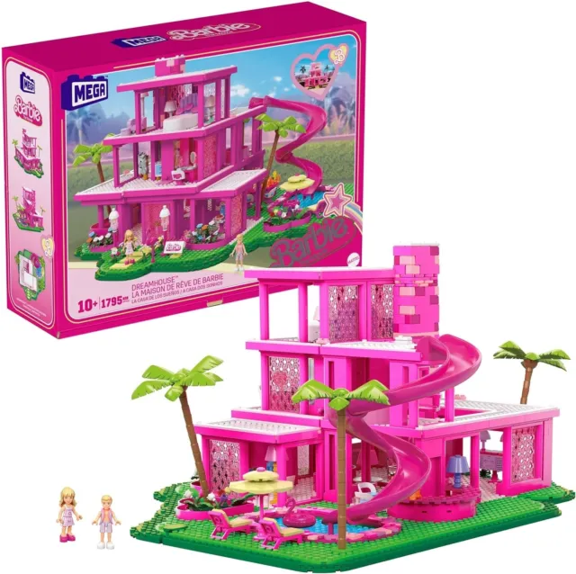 MEGA Barbie the Movie Building Toys for Adults, Dreamhouse Replica with 1795 Pie