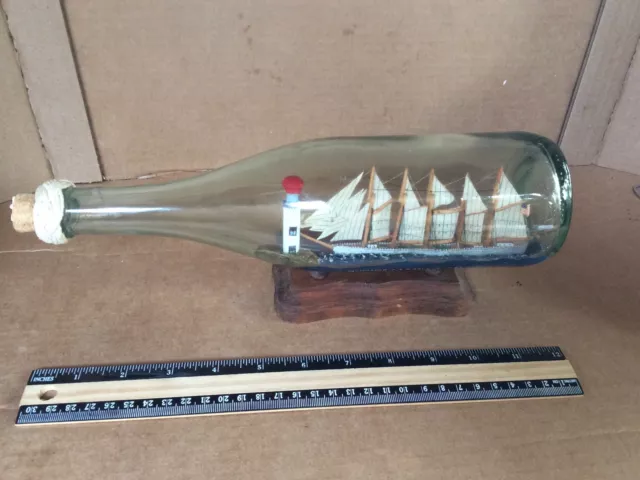 ship in a bottle Schooner Carrol Dreing Ghost Ship Of Diamand Shools ship in a bottle Schooner Carrol Dreing Ghost Ship Of Diamand Shools