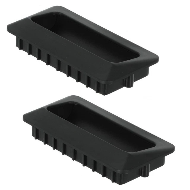 2 x LINCAT HANDLE HA73 INSET BLACK PLASTIC INSERT FOR FRYER OR HOT CUPBOARD DOOR