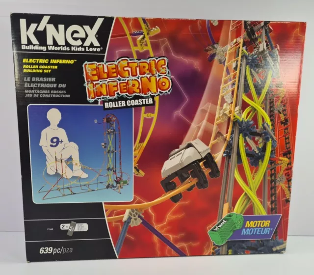 K'Nex Electric Inferno Roller Coaster Building Set - New And Sealed