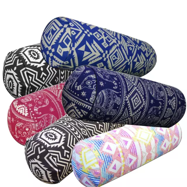 Bolster Cover*Thailand Cotton Canvas Neck Roll Tube Yoga Massage Pillow Case*AL8