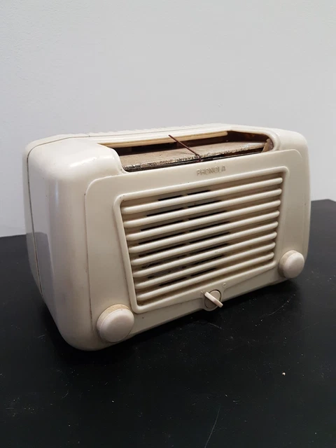 Radio A Valvole PHONOLA in bachelite RICAMBI