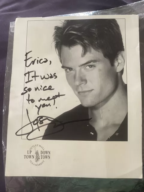 Josh Duhamel Authentic In Person signed autographed 8x10 Black And White