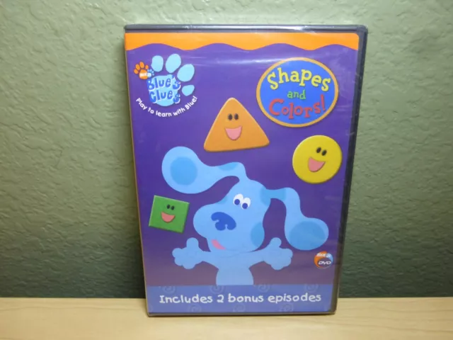 Blue's Clues: Shapes and Colors! (DVD, 2003) Includes 2 Bonus Episodes New