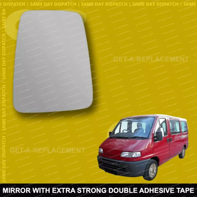 For Fiat Ducato wing mirror glass 94-99 Right Driver side Spherical