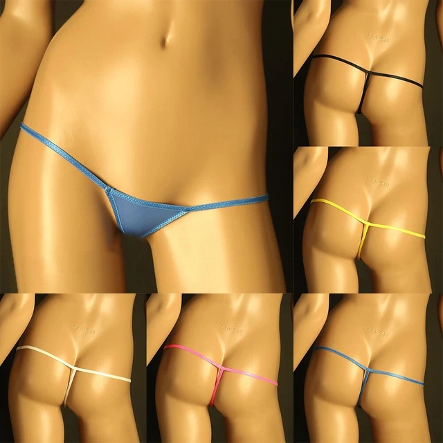Pantalon slips - string sexy pour femme mini string sous-vêtements culotte soie