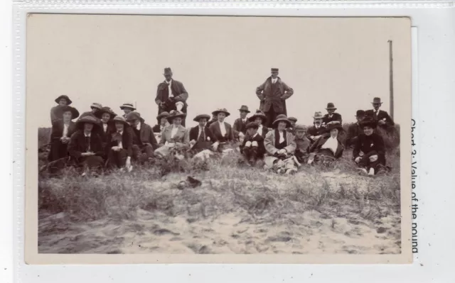 Untitled postcard of a group of ramblers? by G W Gibson of Coldstream (C19148)