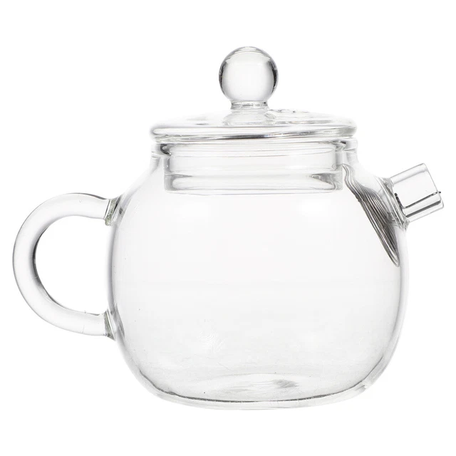 1 juego de tetera de vidrio olla de té en miniatura kung fu vajilla de té recipiente de té de vidrio