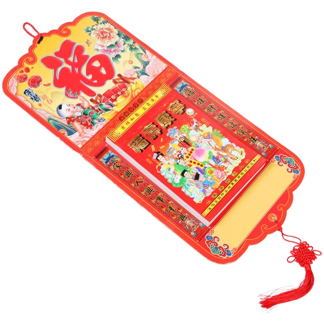 CHINESE TRADITION WALL Calendar 2024 Year Calendar New Year Wall