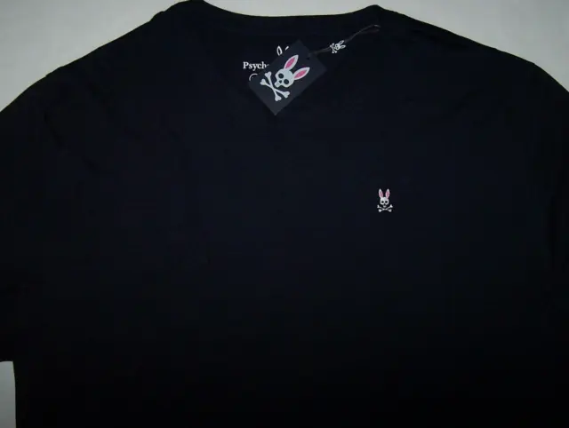 NWT Psycho Bunny NAVY BLUE Long Sleeve T-Shirt PIMA COTTON Men's 4XL 4XB LOGO