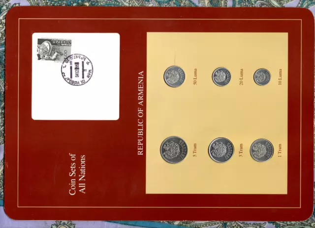Coin Sets of All Nations Armenia UNC 5,3,1 Tram 50,20,10 Luma 1994