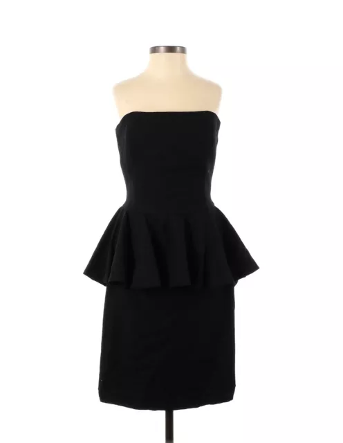 NWT $278 RUGBY Ralph Lauren Wool Dress Size 8 Peplum Strapless Bodycone Sheath