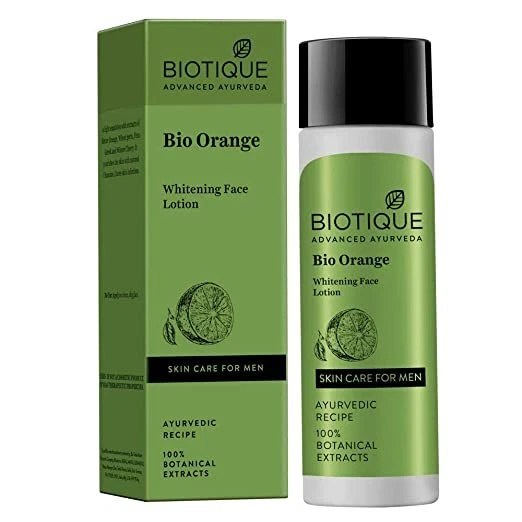 Biotique Bio Orange Whitening Face Skin Lotion Care For Men 120ml