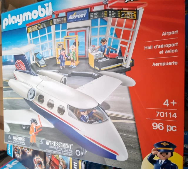 PLAYMOBIL 70114 City Action Avion avec aeroport et tour de contrôle | Achetez sur