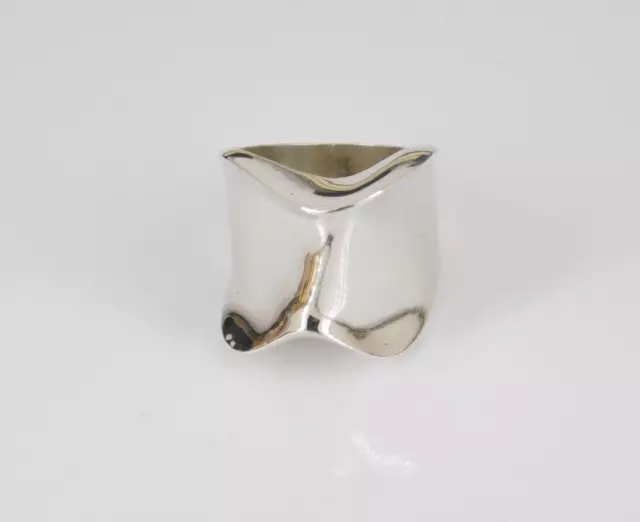 Vintage Taxco Mexico 925 Sterling Silver Ring Size 9.5