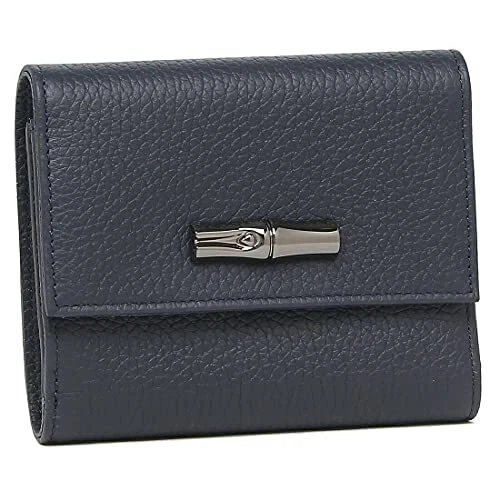 Longchamp 30000 968 006 Roseau Compact Wallet Navy