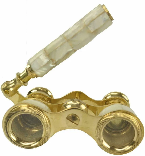 Jumelles Laiton Vintage 7.6cm - Télescope Nautique Fait Main Décoration Marine Rétro