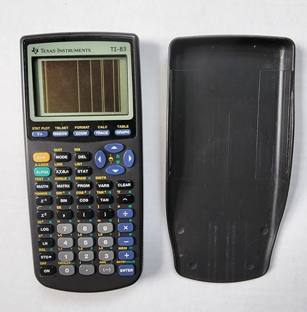 TI-83 Plus Graphing Calculator Tested Working Lines on Screen Texas Instruments