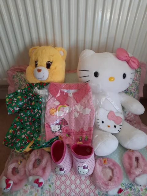 Build A Bear Hello Kitty And Care Bear Funshine Plus Clothing