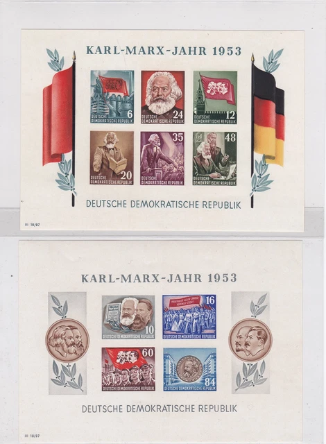 DDR: MiNr. Blöcke 8A+B, 9A+B YII, postfrisch 3
