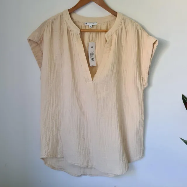 Target Cream Ivory Top Size 10 BNWT Summer Spring Autumn Blouse Short Sleeve