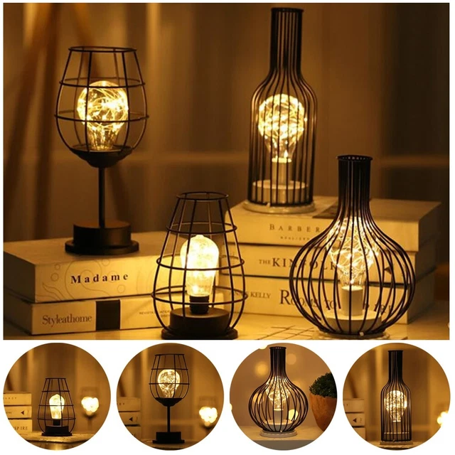1 pièce lampe décorative tasse à vin rouge à chaîne lumineuse en verre DEL
