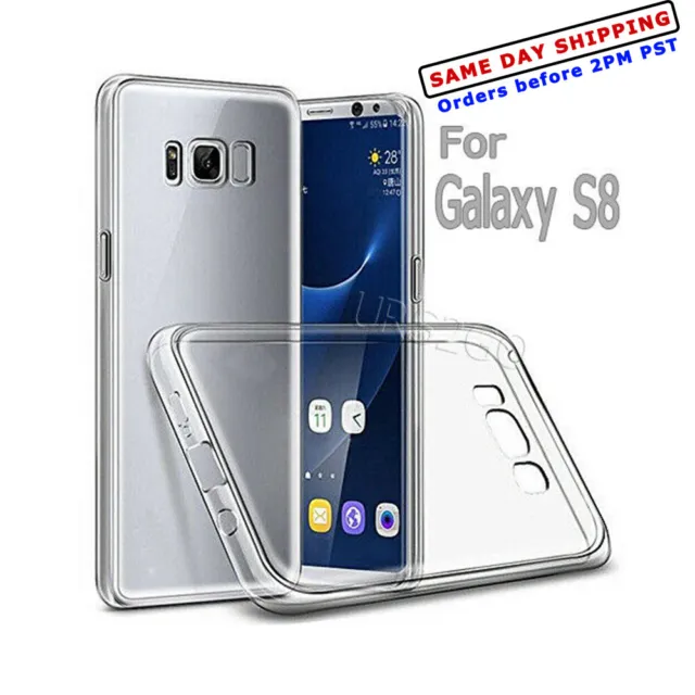 For Samsung Galaxy S8 SM-G950U T-Mobile Ultra Slim Soft Anti-Dirt TPU Case Cover