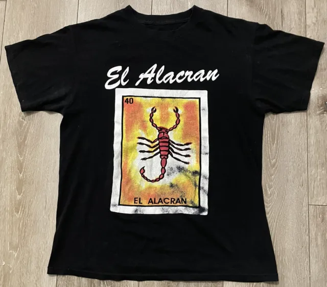 EL ALCARAN SCORPION MEXICAN LOTERIA CARD BINGO NUMBER 40 T-SHIRT Size Small S