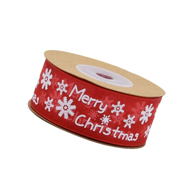 1 rolle von weihnachten band band schneeflocke verpackung band für geschenke