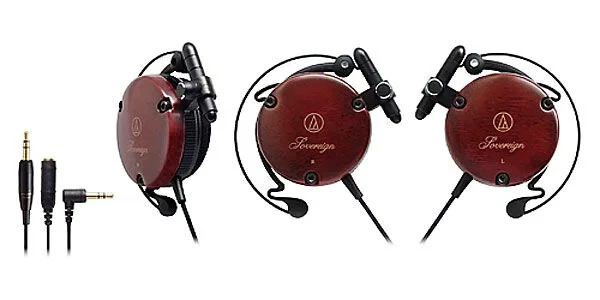 Audio Technica Casque Oreille Fit à Clipser ATH-EW9 Bois en Bois Modèle Marron