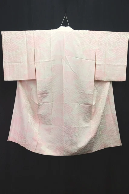 8398D3 Silk Vintage Japanese Kimono Juban Sayagata