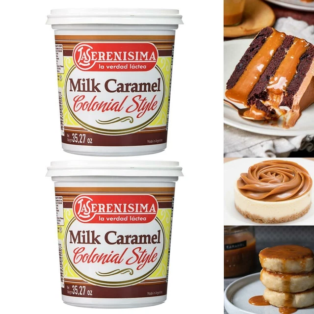 2 Paquet La Serenisima Lait Caramel dessus de Lit Dulce Leche 1 Kg. sans Gluten