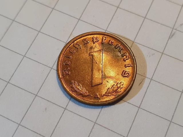 0729: German Reich Third Reich 1 Reichspfennig 1939 A