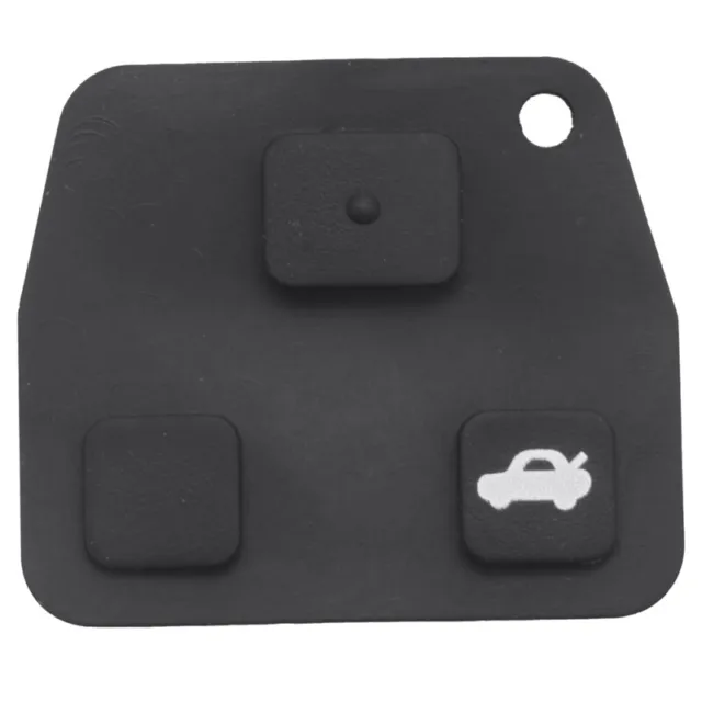 Kit riparazione chiavi remote 3 pulsanti custodia fob pad bottoni gomma per Avensis G2B4