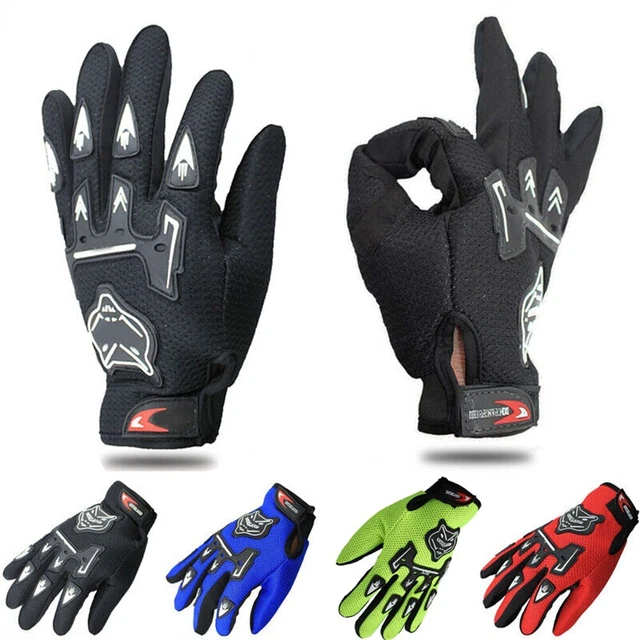 Gants de moto junior confortables antichocs doigt remorqueur de guerre équipeme