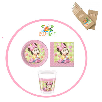 Amscan KIT ADDOBBI PER FESTE DI COMPLEANNO UNICORNO BABY per 8/16/24/32/40 persone 