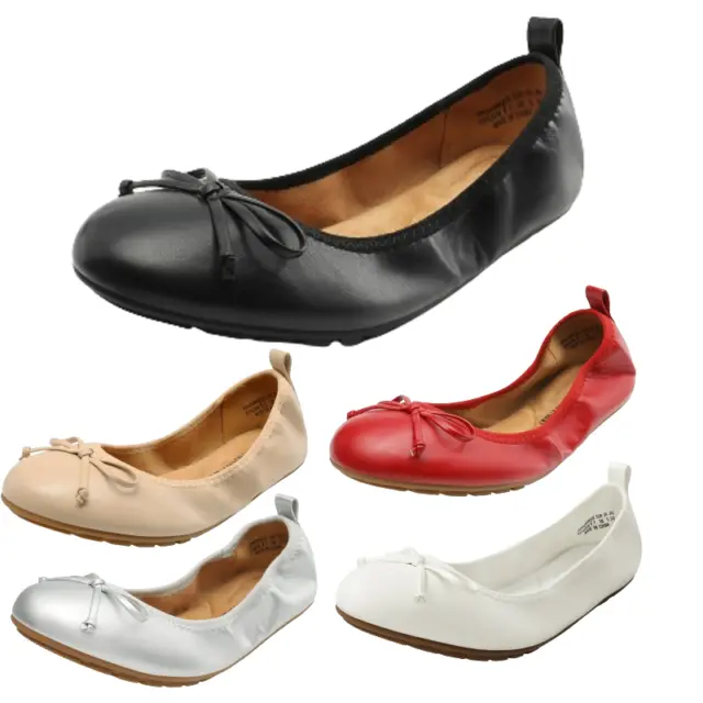 Women Classic Round Toe Ballerina Ballet Flats Lightweight Slip On Flat Shoes