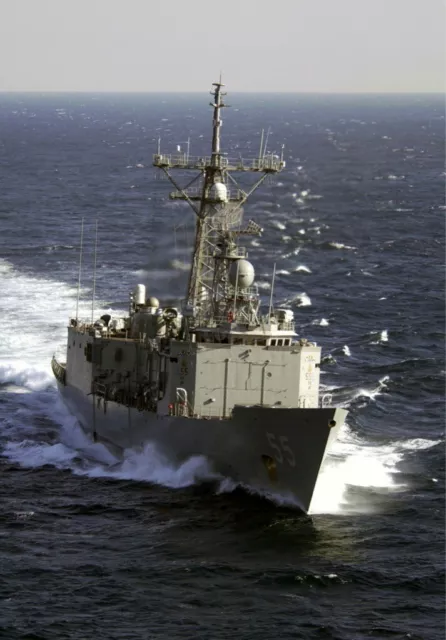 Us Navy Usn Uss Elrod (Ffg 55) Guided Missile Frigate 8X12 Photograph
