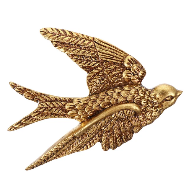 Vogel Wandkunst Wand Skulpturen für Wohnzimmer Swallow Wand Skulptur