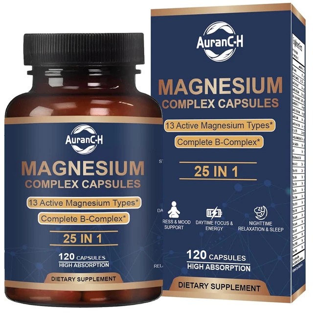 MAGNESIUM COMPLEX CAPSULE 13 forms of magnesium with a complete B-vita ...