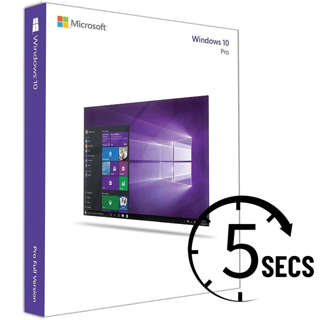 MS WINDOWS 10 Pro Aktivierungsschlüssel Vollversion Key E-Mail Versand ...