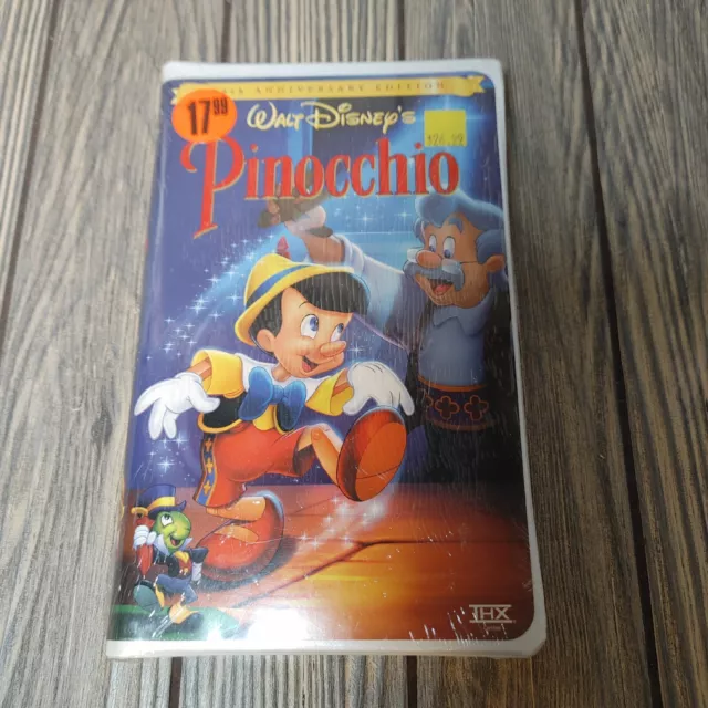 Pinocchio (VHS) New Sealed - Walt Disney’s Classic 60th Anniversary - Free Ship