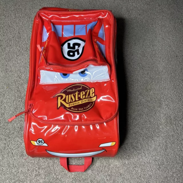 Lightning mcqueen rolling backpack clearance
