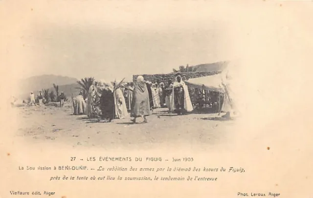 Algérie - Les Evènements du Figuig Juin 1903 - La soumission à Béni Ounif