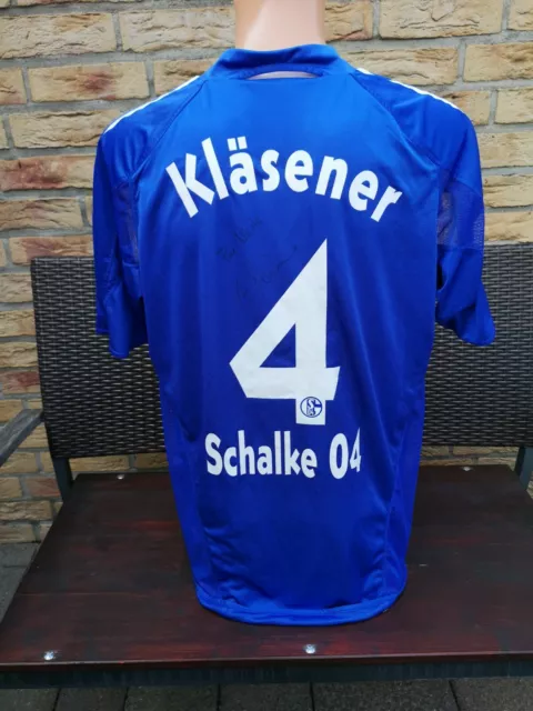 FC Schalke 04 Trikot 2004/05 Matchworn signiert adidas Victoria XL Shirt Jersey