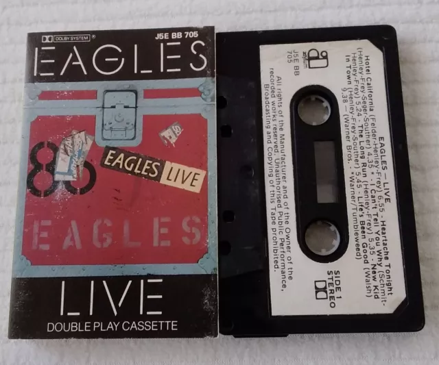 EAGLES - Get Over It / Get Over It (Live)- Cassette Tape